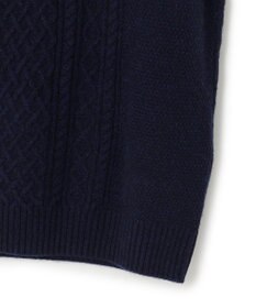 J.PRESS MEN 【Cash Lamb's Wool】ケーブルクルーネック ニット