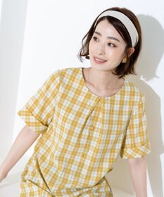 Tiaclasse 【洗える】体型カバーも叶う幅広カフスチュニックブラウス