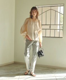 UNFILO センタープレステーパードデニム