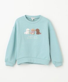 ANY KIDS 【らくっトレーナー】アニマル 裏毛 サガラ刺しゅう トレーナー