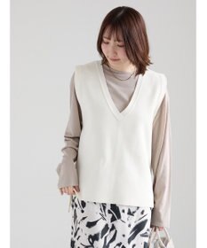Te chichi Vネックニットベスト