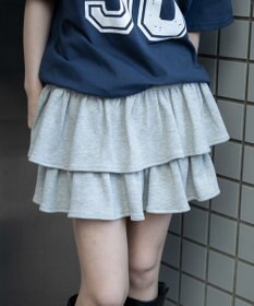 WEGO スウェットフリルスカパン
