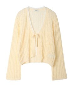 earth music&ecology テープヤーンリボンカーディガン