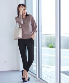 Tiaclasse 【洗える】2WAYパール釦ニットトップス