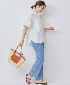 組曲 【WEB限定】ステッチストライプドビー ブラウス