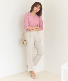 Feroux 【洗える】マリンテーパードパンツ