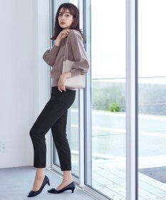 Tiaclasse 【洗える】2WAYパール釦ニットトップス