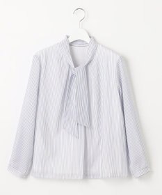 J.PRESS LADIES カチオンストライプ ボウタイ カットソー