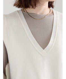 Te chichi Vネックニットベスト