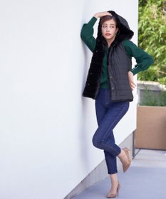 Tiaclasse 【洗える】2WAYパール釦ニットトップス