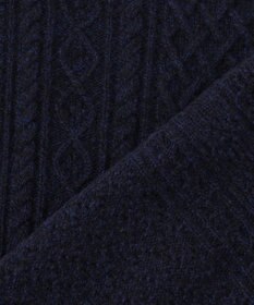 J.PRESS MEN 【Cash Lamb's Wool】ケーブルクルーネック ニット