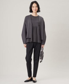 自由区 【洗える】ドライコットンハイゲージニット カーディガン