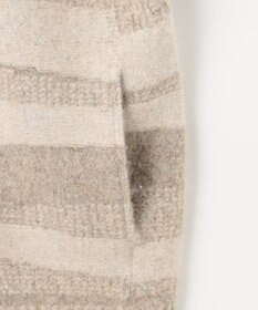 JOSEPH ABBOUD MOUNTAIN 【イタリア糸使用/軽量】ブークレーカモフラージュ  ニット ブルゾン