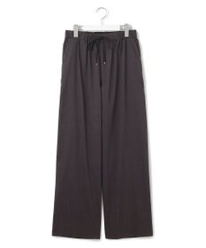23区 【洗える】リネンレーヨンストレッチ ドロスト ワイド パンツ