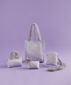 Maison de FLEUR EC限定チュールハンドルラインストーントートバッグ