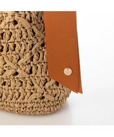 UNBILLION cachecache 下がりグログラン柄編みワンハンドルクロッシェトート