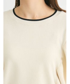 Green Parks 配色フリルニットプルオーバー