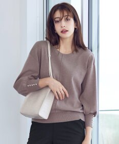 Tiaclasse 【洗える】2WAYパール釦ニットトップス