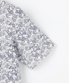 JOSEPH ABBOUD 【日本製ジャージー使用・清涼感・イージーケア】シャンブレー ペイズリープリント シャツ