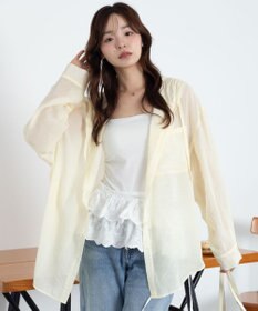 WEGO 【2026年春夏新作】シアーフードシャツ