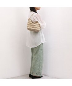 UNBILLION カシュカシュ cachecache / ボーダーコンビ編みワンハンドル2wayミニトート