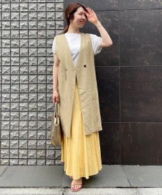 UNFILO 【イージーケア】コットンシフォンスカート