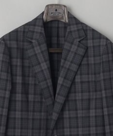 GOTAIRIKU 清涼サッカー素材【通気性/軽量】空羽サッカー マドラスチェック シャツジャケット