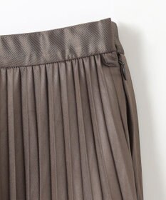 ANY 【ウエストゴム】レザーライクプリーツスカート