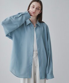 WEGO 【ユニセックス着用ITEM/SMLサイズ展開/冷房対策/紫外線対策】シアーBIGシャツ