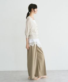 YECCA VECCA シアーニットVネックカーディガン