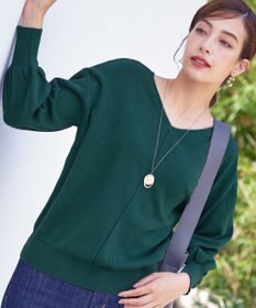 Tiaclasse 【洗える】2WAYパール釦ニットトップス