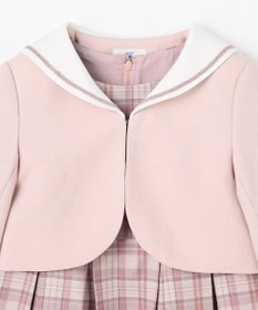 ANY KIDS 【2点セット】セーラージャケット+チェックワンピース