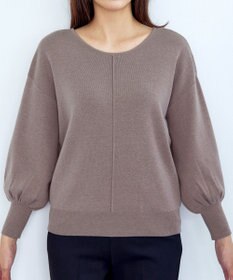 Tiaclasse 【洗える】2WAYパール釦ニットトップス