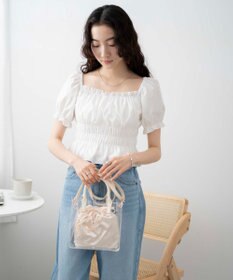 WEGO 巾着付きクリアショルダー