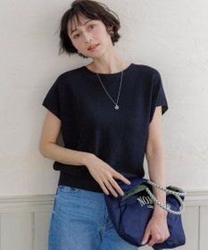 23区 【先行予約/WEB&一部店舗限定】クレープコットン アゼラメ ニット