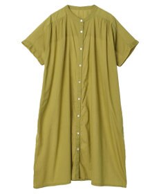 Green Parks インド綿 　ギャザー５分袖チュニック