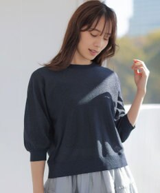 組曲 L 【先行予約・前後着用可】ドルマンスリーブライトラメ ニット