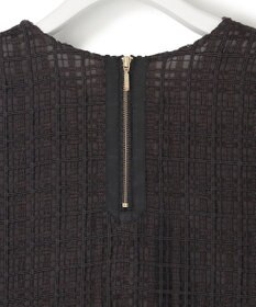 23区 【洗える】Broche チェック レース ブラウス