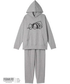 une nana cool MADE WITH PEANUTS 【綿100％】裏毛フーディーパジャマ