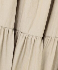 J.PRESS LADIES 【洗える】シャンブレーツイル ティアード スカート