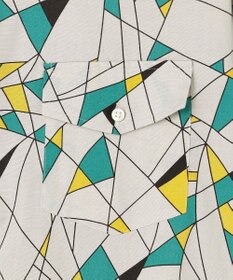 J.PRESS MEN 【J.PRESS ORIGINALS】Vintage Print Half Sleeve Shirt / B.D. / Baggy-Fit