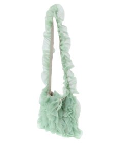 Green Parks ・ＱＵＯＮ　チュールフリルミニショルダー