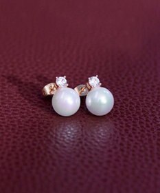 Tiaclasse 【選べる2TYPEデザイン】【金属アレルギー対応】 【養殖パール】  ワンポイントパールピアス＆イヤリング