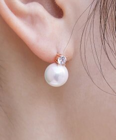 Tiaclasse 【選べる2TYPEデザイン】【金属アレルギー対応】 【養殖パール】  ワンポイントパールピアス＆イヤリング