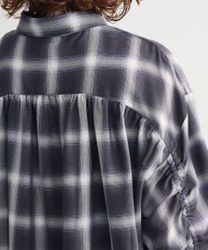 Green Parks ・ＥＬＥＮＣＡＲＥ　ＤＵＥ　チェックギャザーシャツ