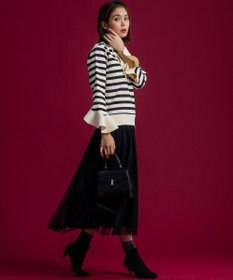 組曲 【組曲×setsuko sagittaire】スウェットライクニットプルオーバー