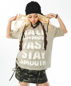 WEGO 【ユニセックス着用ITEM/MLサイズ展開】クロップドグラフィックT（SS）