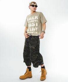 WEGO 【ユニセックス着用ITEM/MLサイズ展開】クロップドグラフィックT（SS）