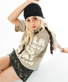 WEGO 【ユニセックス着用ITEM/MLサイズ展開】クロップドグラフィックT（SS）