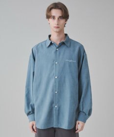 WEGO 【ユニセックス着用ITEM】フィブリルワンポイントBIGシャツ（長袖）